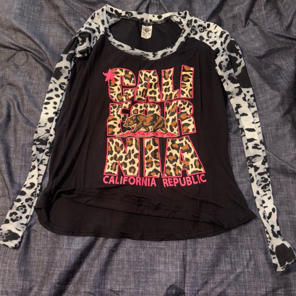 California Republic Black and White Women's Top